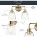 Meller 2 Light 15.25 inch Champagne Bronze Bath Vanity Light Wall Light